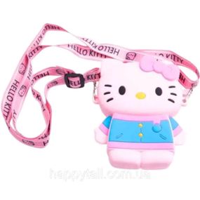 Дитяча силіконова сумочка Hello Kitty 13*10*3 см Рожева HP-55-1P