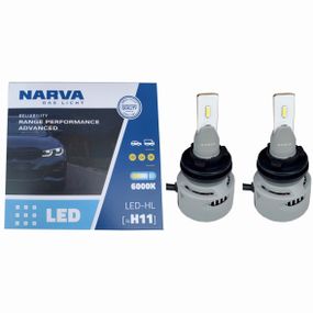 Комплект світлодіодних ламп NARVA H9/H11 Range Power Advanced +100% 6000K 12/24V (181848100)