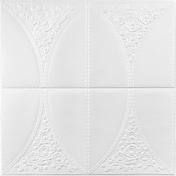 Самоклеюча декоративна стельова стінна 3D панель 700x700x4мм (117) Sticker Wall SW-00000234