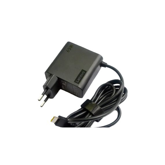 Блок живлення до ноутбуку Lenovo 65W роз'єм USB type-C (ADLX65ULGE2A / A40389)
