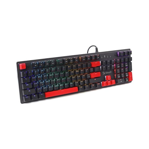 Клавіатура A4Tech Bloody S525N RGB BLMS Red Switch USB Fire Black (4711421002066) | Зображення 2
