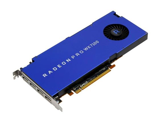 Дискретная видеокарта AMD Radeon Pro WX 7100, 8 GB GDDR5, 256-bit / 4x DisplayPort б/у