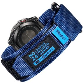 Ремешок для часов Hemsut HS121 Super Strong Nylon Garmin Blue 20mm