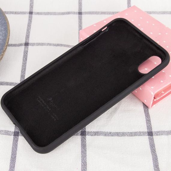 Чехол Silicone Case Full Protective (AA) для Apple iPhone XS Max (6.5") Черный / Black | Зображення 2