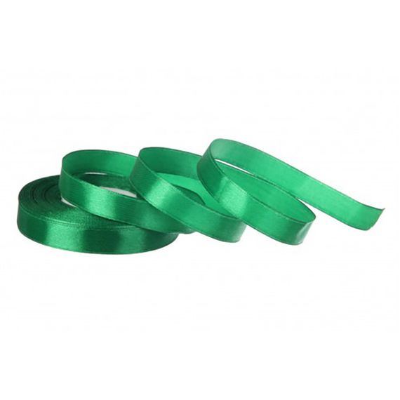 Атласная лента для рукоделия АБ-119, 0,6 см x 23 м, Изумрудный