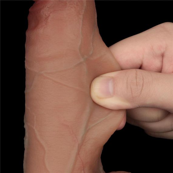 Фалоімітатор - Sliding Skin Pro Dual Layer Silicone Dong 8.5" Flesh #1 sexstyle | Зображення 7