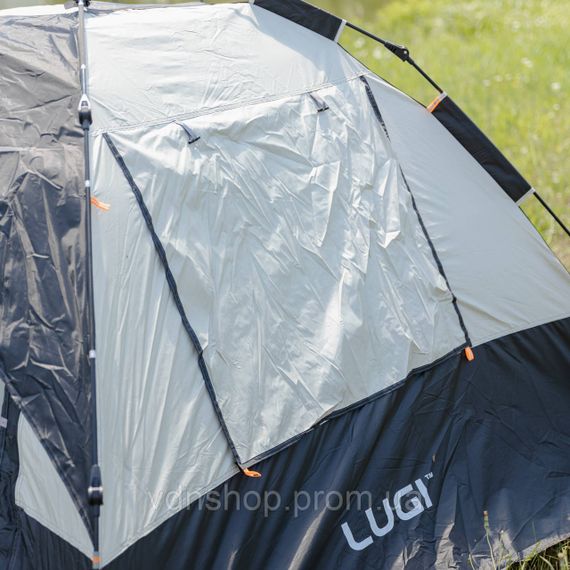 Палатка автоматическая трехместная 2 на 2 (м) кемпинговая туристическая LU-016B Черный | Зображення 9