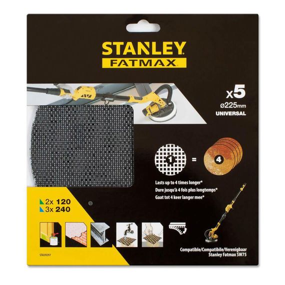 Абразивна сітка для ексцентрикових шліфувальних машин STANLEY STA39297 | Зображення 1