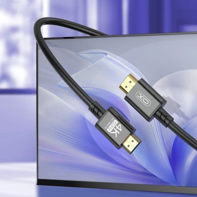 Кабель мультимедийный HDMI to HDMI 3.0m v2.0 black XO (GB017A-HDMI.tranish) | Зображення 5