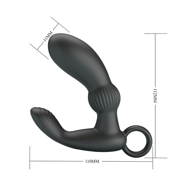 Масажер простати PRETTY LOVE Cayla black, 12 vibration functions Memory function Sex Aura | Зображення 4