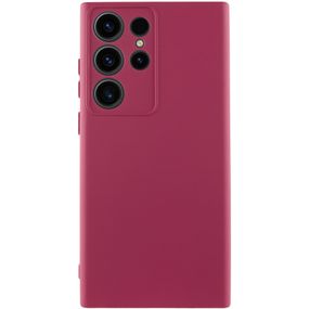 Чохол Silicone Cover Lakshmi Full Camera (AA) для Samsung Galaxy S25 Ultra Бордовий / Marsala