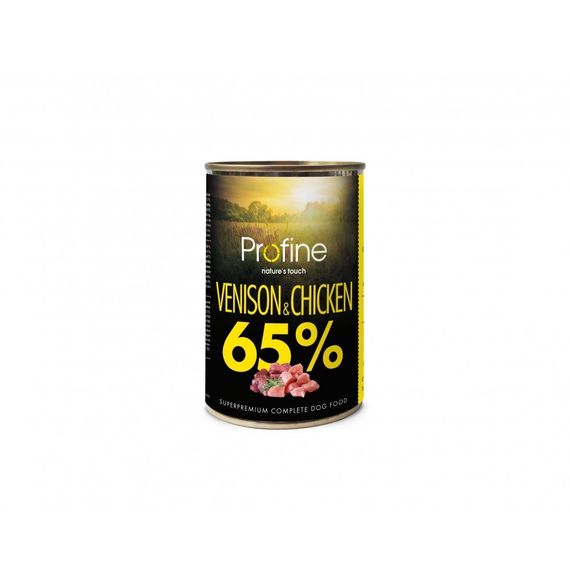 Вологий корм з оленіною та куркою для собак Profine Dog Venison, 400 гр