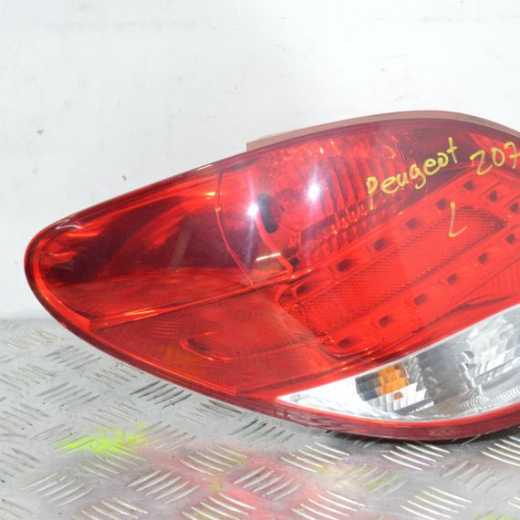 Ліхтар задній лівий LED Peugeot 207 2009-2015 рестайлінг Фара стоп задня ліва Пежо 207 9686566080 | Зображення 2