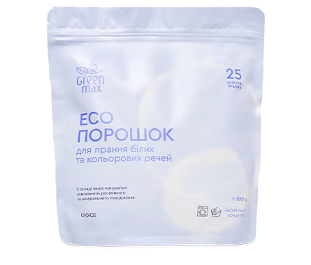 ЕКОпорошок універсальний для прання білих і кольорових речей 1000 г.