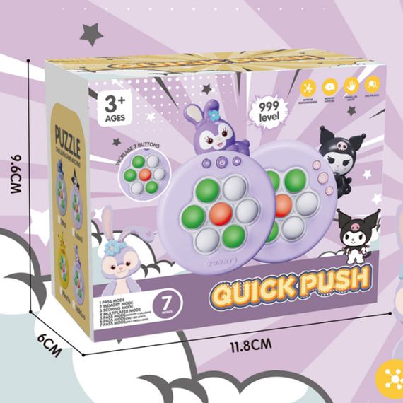 Портативная игра Pop-it Speed Push Game Ver.6 Rabbit | Зображення 2