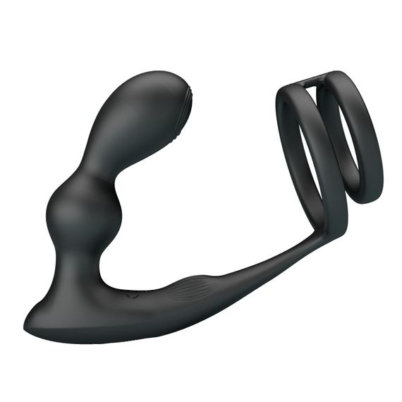 Анальна пробка з ерекційним кільцем - Mr Play Remote Control Vibrating Prostate Massager | Зображення 1