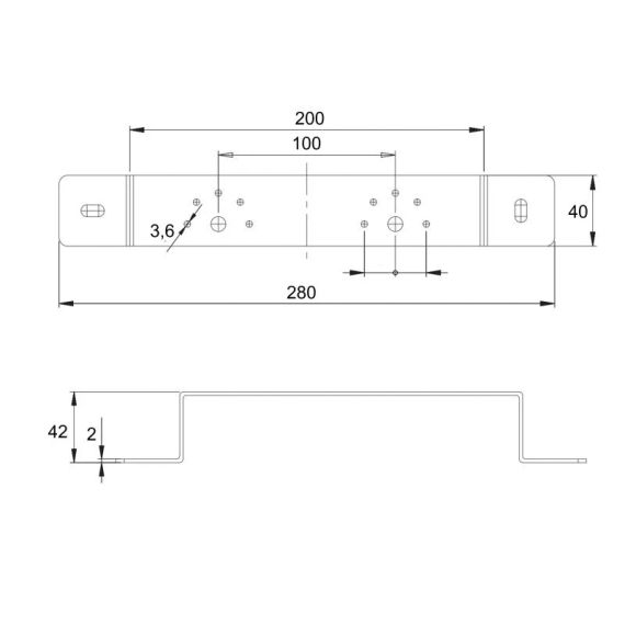 Кронштейн Icma для монтажу гіпсокартону 100 No 432 | Зображення 1