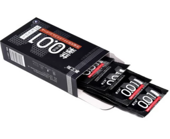 Презервативы Muaisi ультратонкие 0,01 мм Black с дополнительной смазкой (упаковка 10шт) sexstyle | Зображення 4