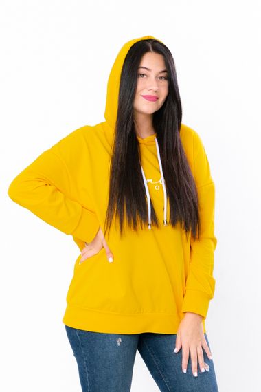 Худі жіночий Носи своє 50 Жовтий (p-12029-132833) | Зображення 1