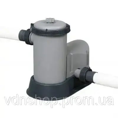 Сімейний овальний каркасний басейн Bestway 56716 549х274х122 см з фільтром та сходами на 13420 л | Зображення 7