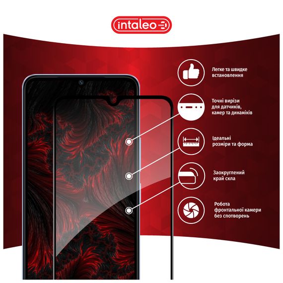 Скло захисне Intaleo Full Glue Xiaomi Redmi A3 Black (1283126591297) | Зображення 2