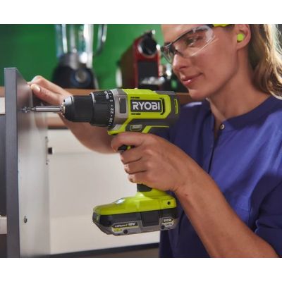 Шуруповерт Ryobi ONE+ RDD18-2C415S 18V, 1х4Ah, 1х1.5Ah, 52Нм, 450/1750об/мин 1.3кг сумка (5133005612) | Зображення 1