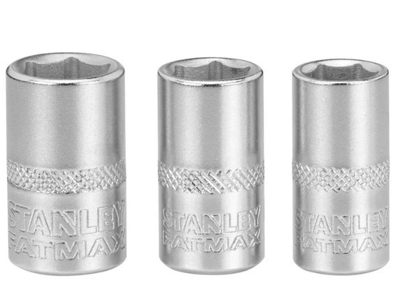 Набір торцевих головок Stanley 1/4 Maxi Drive із шестигранним профілем 3 шт (FMMT17091-0)