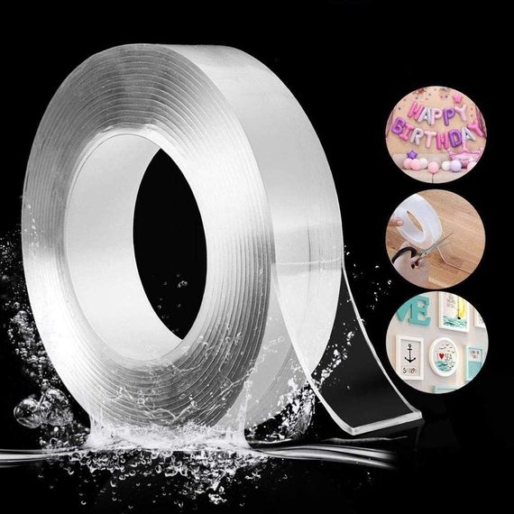 Двостороння клейка стрічка Nano Tape,1М | Зображення 1