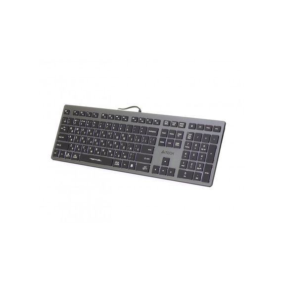 Клавіатура A4Tech FX60 USB Grey White backlit | Зображення 1
