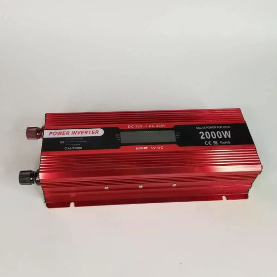 Инвертор 5 CORE 2000W 12V LCD • Преобразователь напряжения 5 CORE 2000W 12V-220V Digital с рабочей мощностью 1000 Вт и дисплеем | Зображення 4