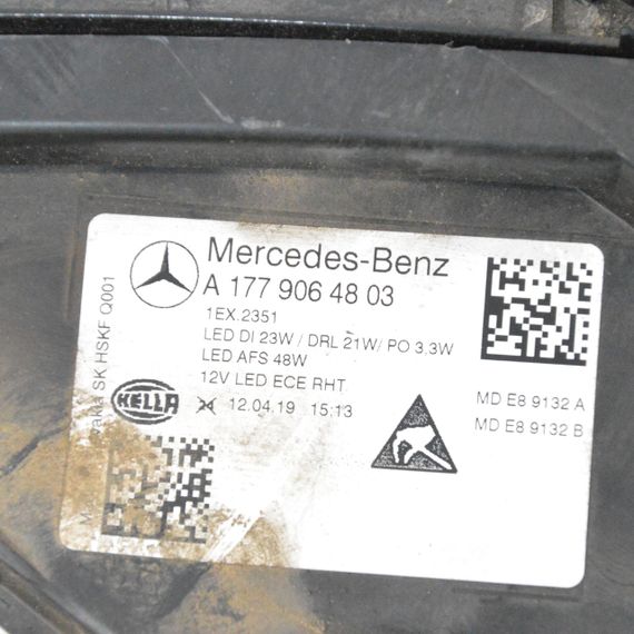 Фара права Mercedes A-Class W177 2018-2024 Фара передня права Мерседес в177 A1779064803 | Зображення 7