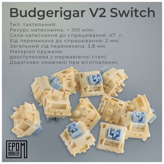 Клавіатура Epomaker EK68 65 Budgerigar V2 Switch Hot-Swap RGB Wireless/Bluetooth/USB UA Black (EK68-B-BV2) | Зображення 5