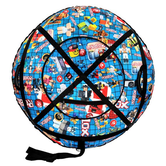 Тюбінг для катання 100 см "роблекс синій" (Оксфорд, ПВХ) плюшка для снігу | Зображення 3