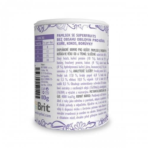 Ласощі для кошенят Brit Care Cat Snack Superfruits Kitten, 100 г | Зображення 2
