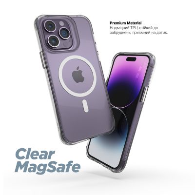 Чехол для мобильного телефона Armorstandart Clear MagCase Apple iPhone 17 Pro Transparent (ARM86252) | Зображення 1