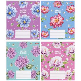 Тетрадь ученическая А5/18 лин. Flowers Note Book 3436D Мрії збуваються