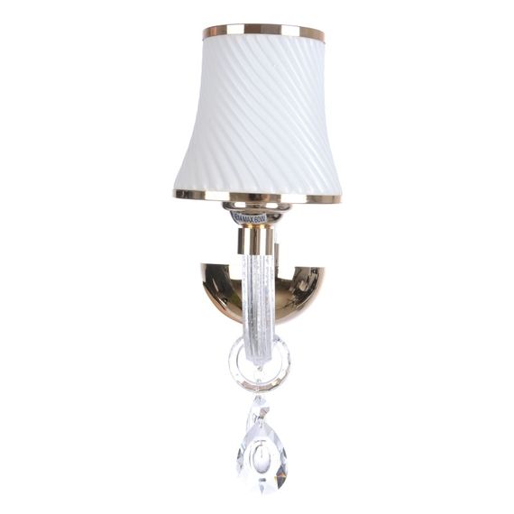 Бра настенное накладное прованс с абажуром BCL-498W/1 E14 WH | Зображення 2