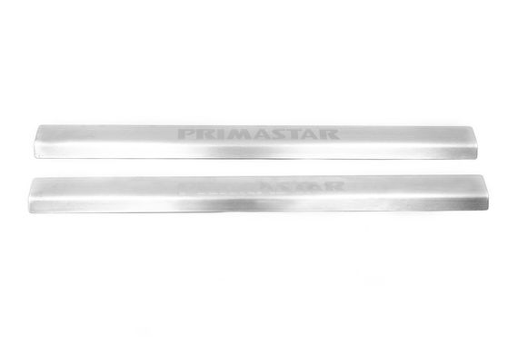 Пороги на карниз Laser-style (2 шт, сталь) для Nissan Primastar 2002-2014 гг | Зображення 1