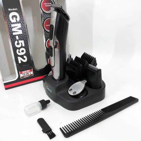 Подстригательная машинка GEMEI GM-592 | Беспроводная электробритва | Машинка для AE-979 стрижки gemei