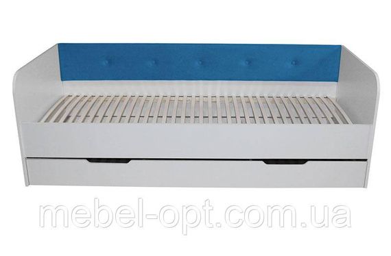 Ліжко односпальне Valencia велюр Sky Blue (блакитний) спальне місце 1900х800 мм із шухлядою для білизни | Зображення 6