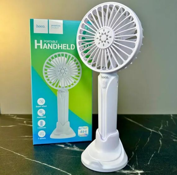 Вентилятор ручний кишеньковий портативний бездротовий на акумуляторі