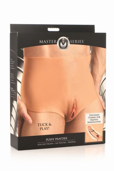 Накладна вагіна Master Series Silicone Vagina + Butt Panties - Medium | Зображення 9