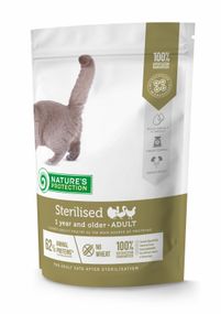 Nature's Protection Sterilised Сухий корм для стерилізованих котів та кішок 400 г