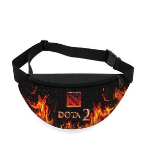 Дитяча сумка-бананка Dota 2 32х15 см на пояс або через плече (5836)