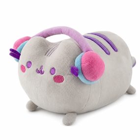 Плюшева м'яка іграшка Пушин Кіт у навушниках 25 см плюшевий котик Pusheen подарунок для дітей