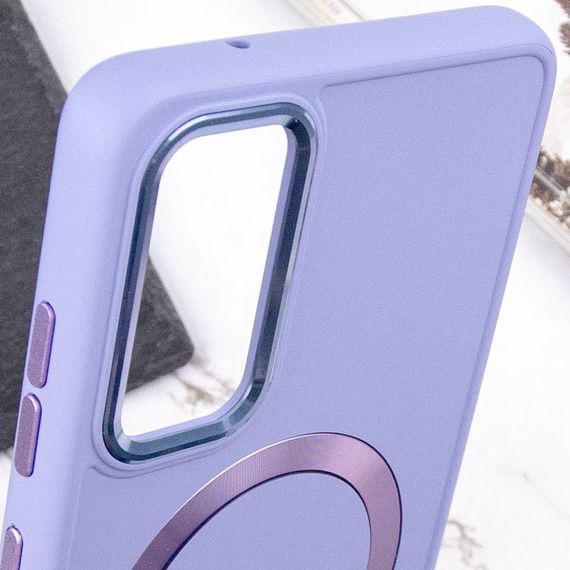 TPU чехол Bonbon Metal Style with MagSafe для Samsung Galaxy S24+ Сиреневый / Dasheen | Зображення 4