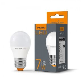 LED лампа VIDEX G45e 7W E27 4100K 220V