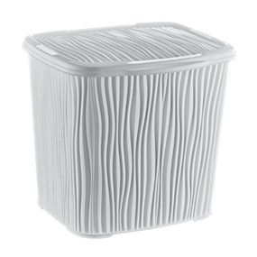 Кошик 6,2л з кришкою білий Хвиля Wavy ELIF