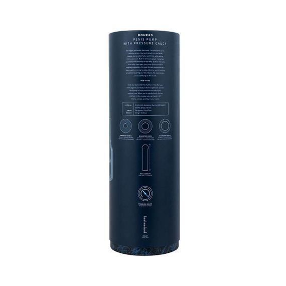 Вакуумна помпа для пеніса Boners Penispump With Pressure Gauge Sex Aura | Зображення 9