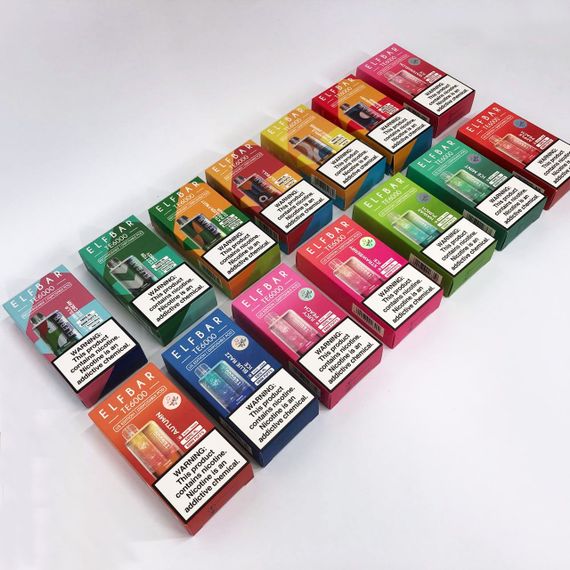 Elf Bar TE6000 5%. Кисла Полуниця Виноград (Sour Strawberry Grape) | Зображення 6